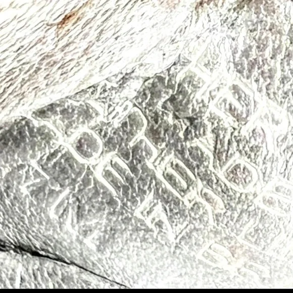 Tory Burch Reese Metallic Silver Leather Scrunch Tassel Ballet Flats Size 7 - Picture 3 of 16